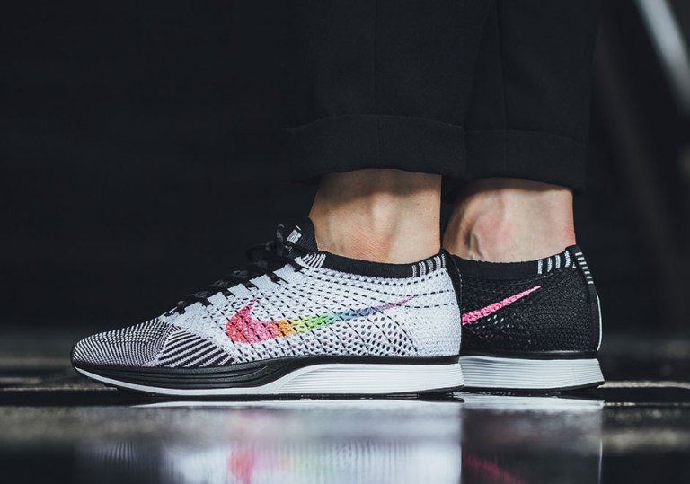 Nike Flyknit Racer Be True White Multi Color Black 902366-100 Mens 8 US 41 EUR Buy Nike Flyknit Racer  main image 2