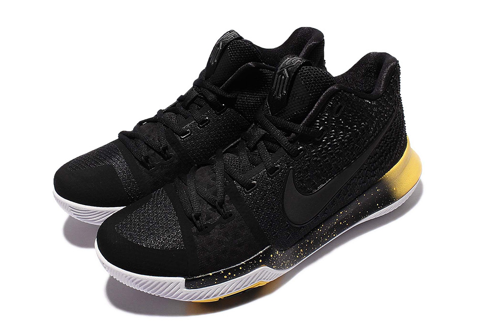 Nike Kyrie 3 Black Yellow 852396-901 | SneakerNews.com