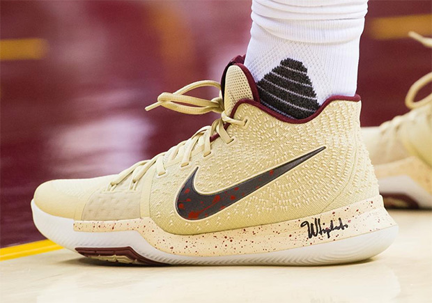 Kyrie Irving Wears Nike Kyrie 3 “Cream” PE To Open 2nd Round Series