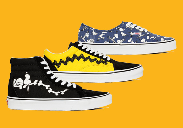 black and yellow snoopy vans