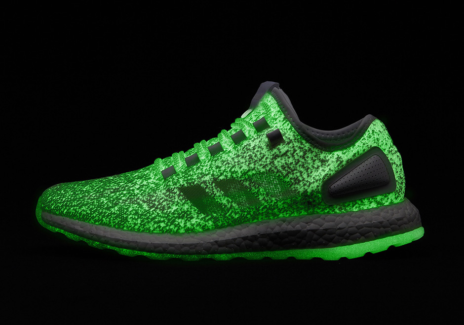 adidas pure boost glow in the dark