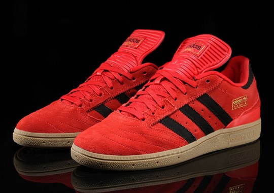 The adidas Busenitz Gets A Fiery Scarlet Suede Upgrade