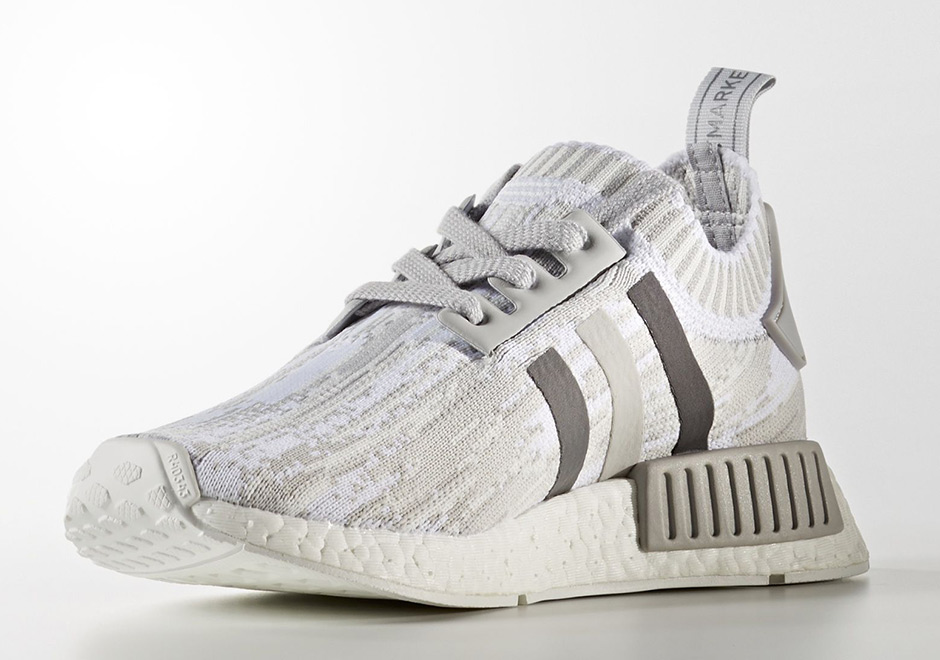 nmd r1 primeknit white grey