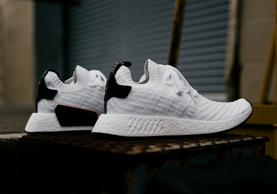 Adidas Nmd R2 Primeknit White Black By3015 | Sneakernews.Com