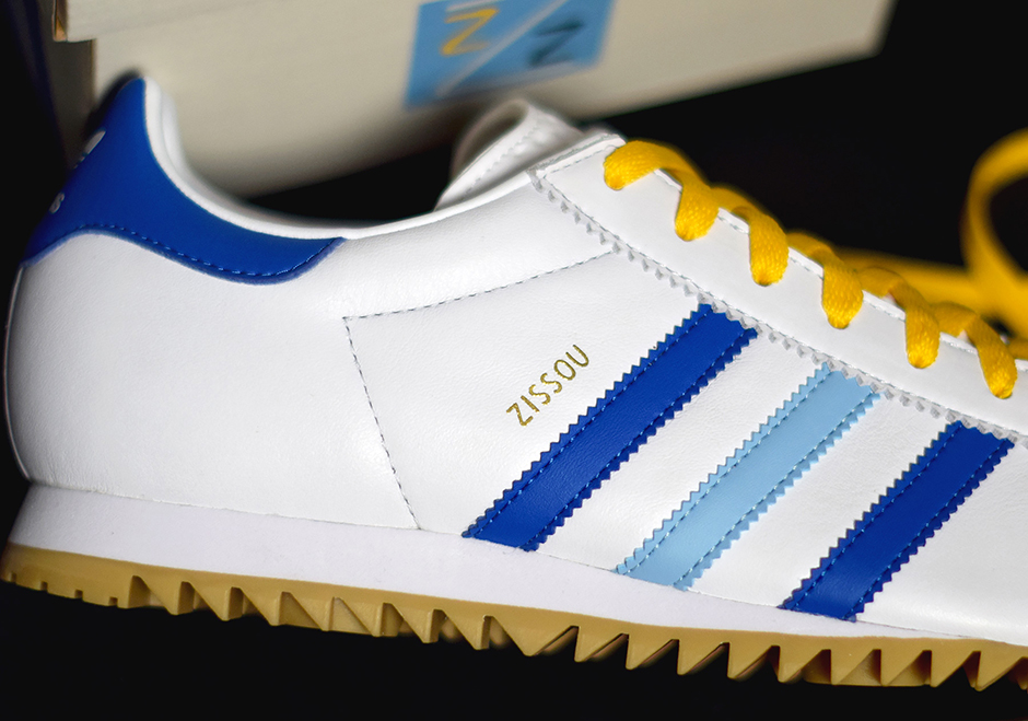 adidas rom blue stripes