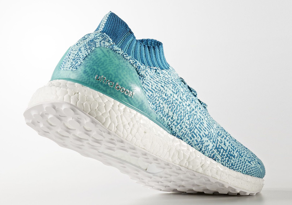 Adidas Ultra Boost Uncaged Energy Aqua Mystery Petrol White Clear Heel 1