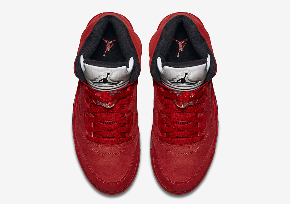 Air Jordan 5 Flight Suit (Red Suede) Release Date 136027-602 ...