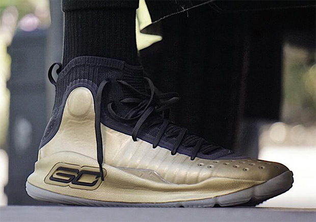 Steph Curry Wore Championship Parade PEs Of The UA Curry 4