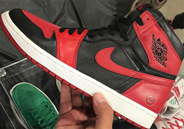 This Fragment Design x Air Jordan 1 Sample is Made With Louis
