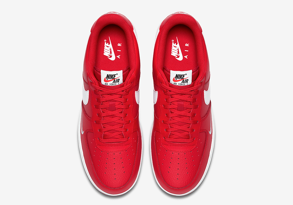 Nike Air Force 1 Low University Red Mini Swoosh 820266-606 ...