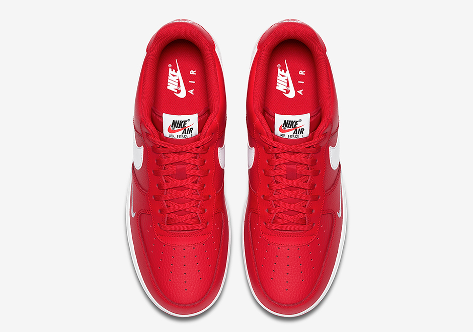 Nike Air Force 1 Low University Red Mini Swoosh 820266-606 