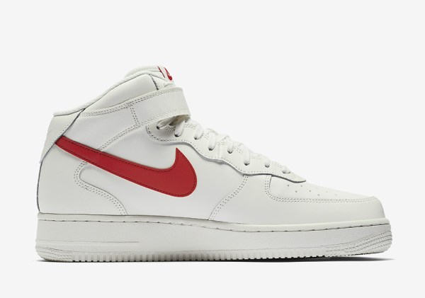 Nike Air Force 1 Mid Sail University Red 315123-126 | SneakerNews.com