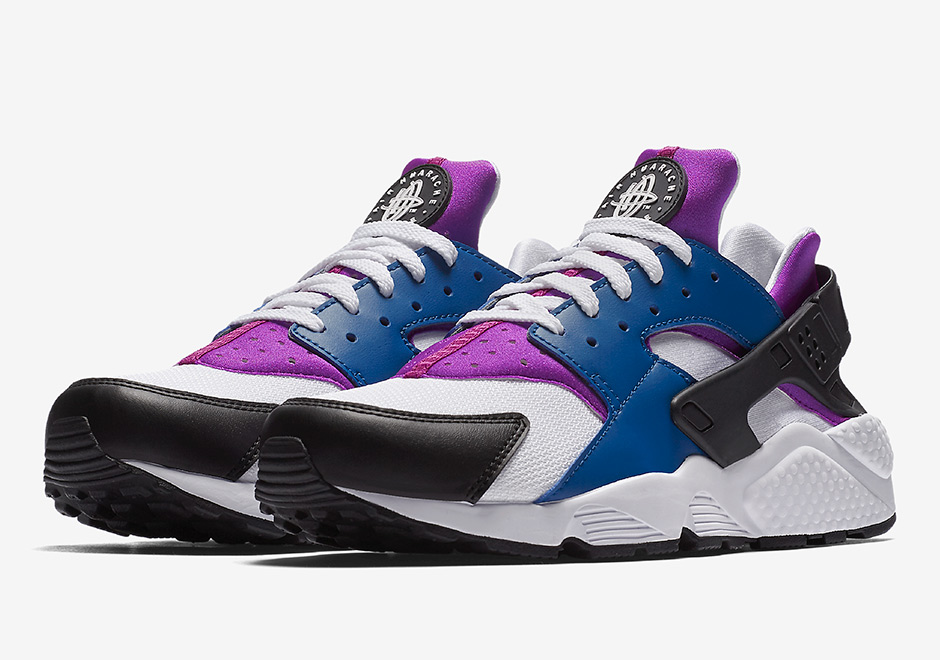 nike huarache blue and purple 