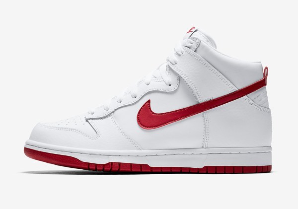 Nike Dunk High White Gym Red 904233-102 | SneakerNews.com