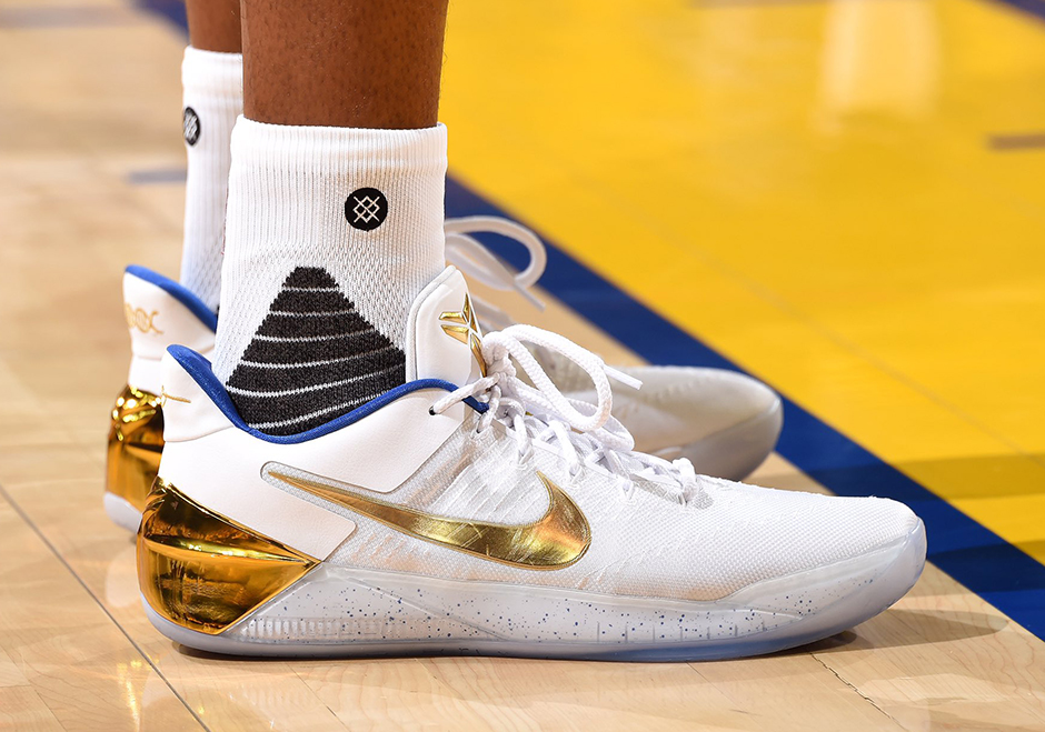 At the NBA Finals, an unusual change of footwear