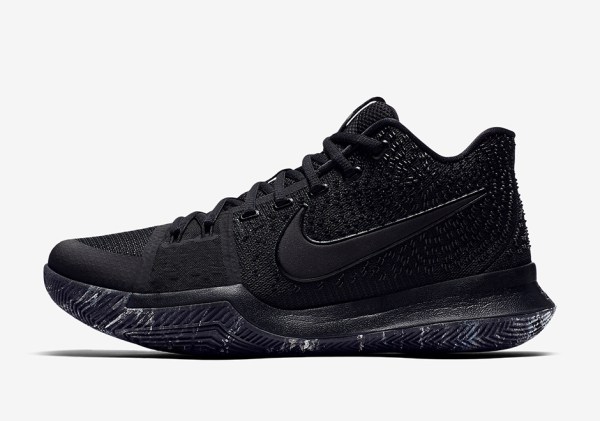 Nike Kyrie 3 Triple Black Marble Soles Release Date 852396-005 ...