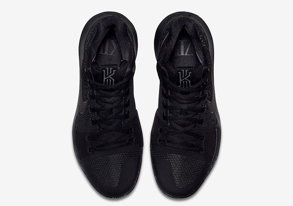 Nike Kyrie 3 Triple Black Marble Soles Release Date 852396-005 ...