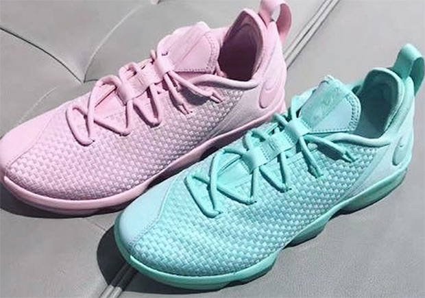 The Nike LeBron 14 Low Releasing With Woven Uppers And Pastel Tones