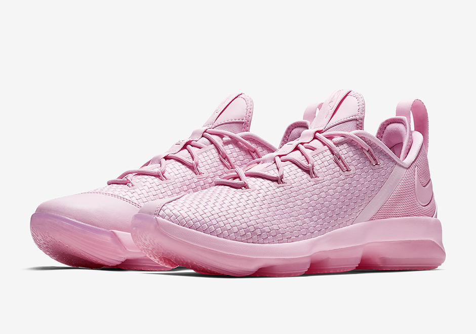 Nike LeBron 14 Low Pink 878635 600 SneakerNews