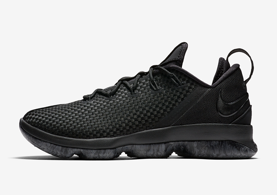 nike lebron 14 low triple black release date 878635 002 03