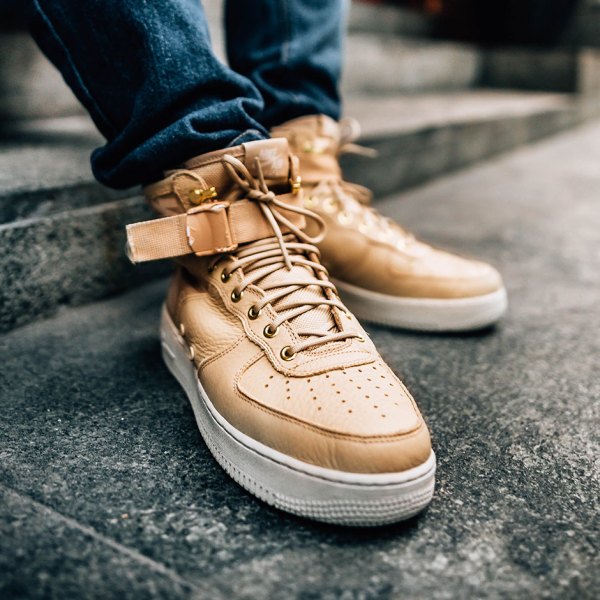 Nike SF-AF1 Mid Mushroom 917753-200 On-Foot Preview | SneakerNews.com