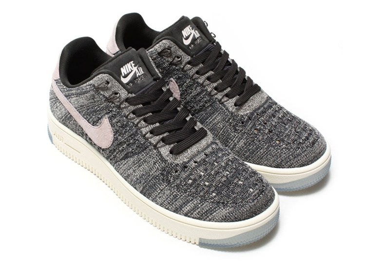 Nike Air Force 1 Low Pairs “Oreo” Flyknit With Silt Red