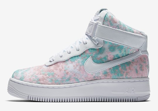 Nike Adds Colorful Sequins To The Air Force 1 Hi Upstep For Women