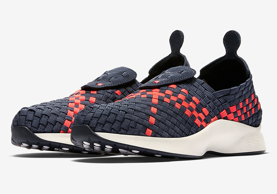 nike wmns air woven thunder blue solar red 2