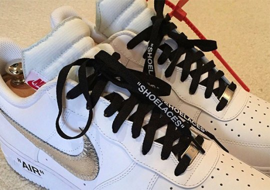 Closer Look At The OFF-WHITE x Nike Air Force 1 In White