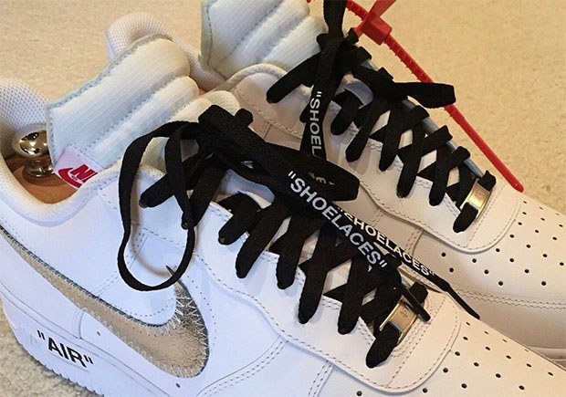 off white air force 1 black white laces