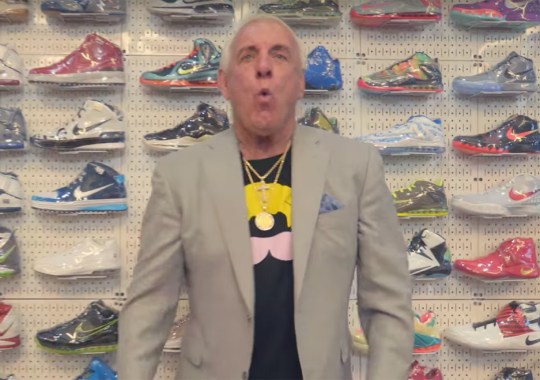 The Original Nature Boy Ric Flair Goes Sneaker Shopping at Stadium Goods