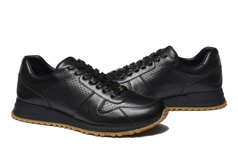 Supreme Lv Louis Vuitton Run Sneaker Black