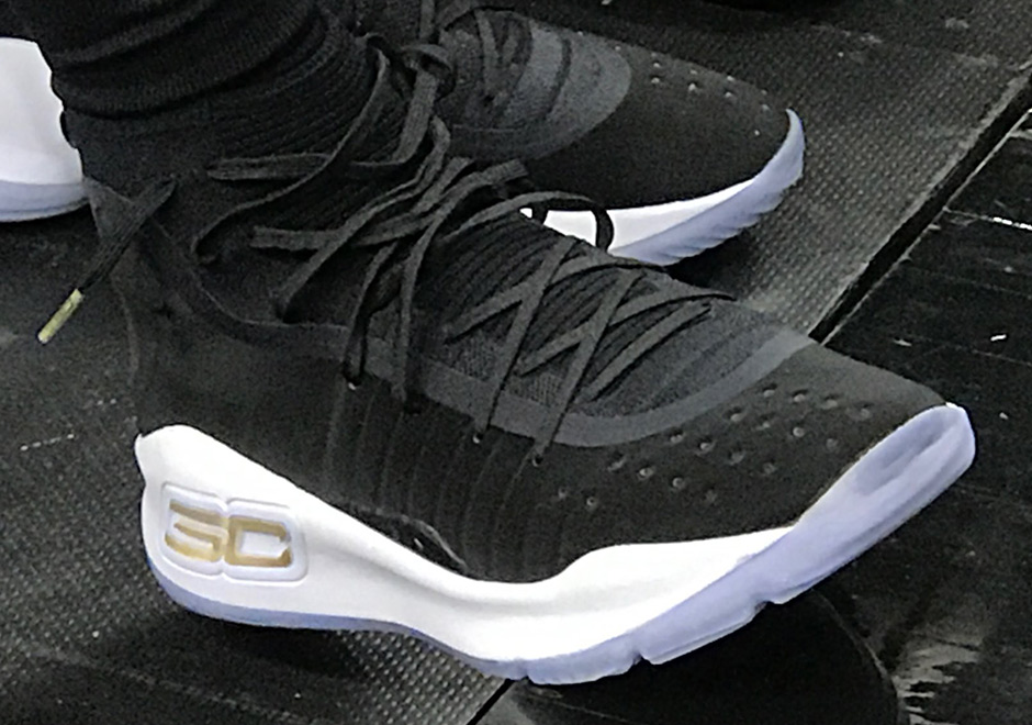 Curry 4 Shoes Black Game 3 NBA Finals 