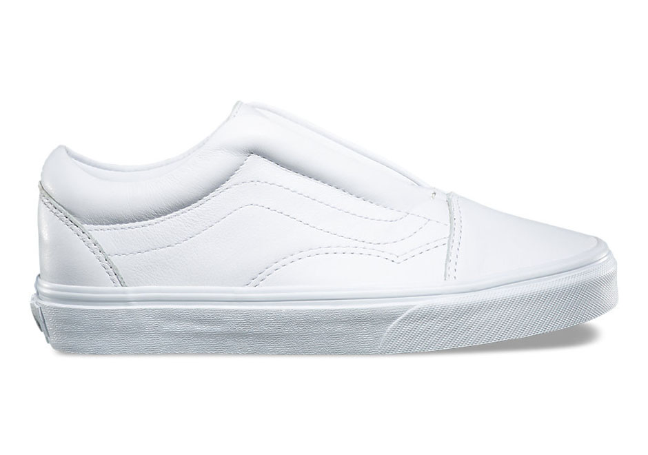 Vans Old Skool Laceless Dx Leather White