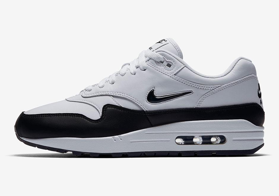 Nike Air Max 1 Jewel White Black 918354 100 2 1