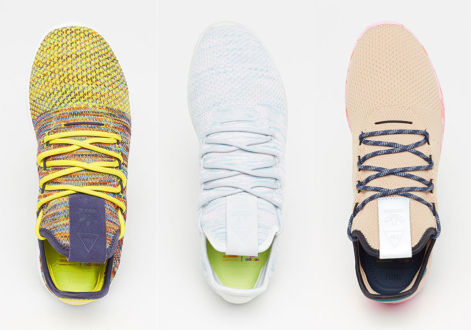 Pharrell's adidas Tennis Hu In Three Colorful Versions Release Next Week