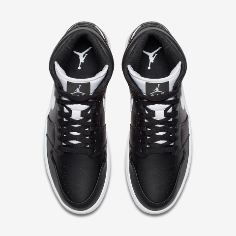 Air Jordan 1 Mid Black White 554724-038 | SneakerNews.com