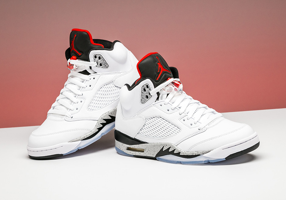 jordan retro 5 white cement