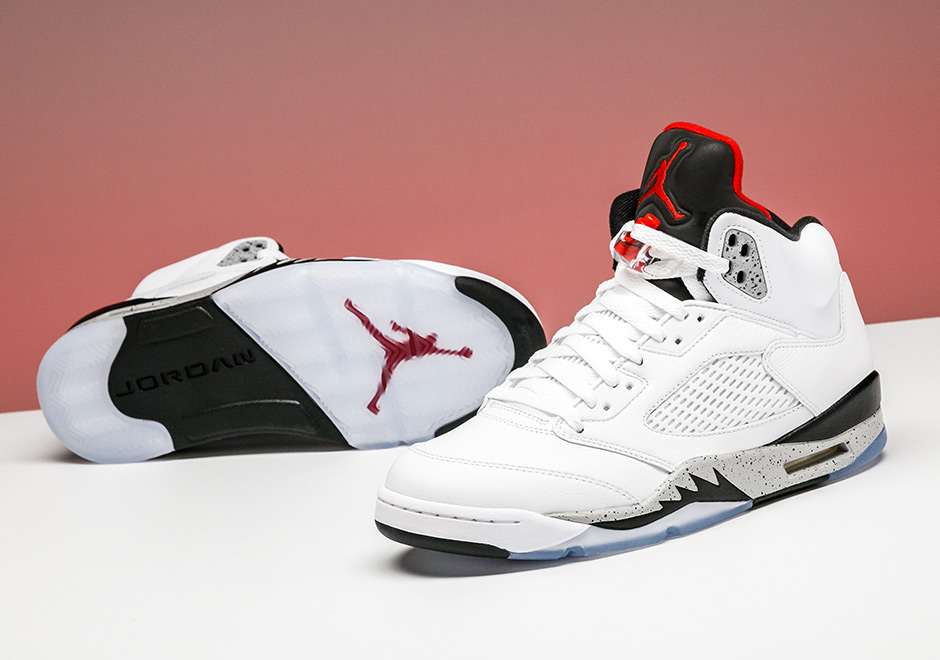 Air Jordan 5 White Cement Available Early at Stadium Goods ...