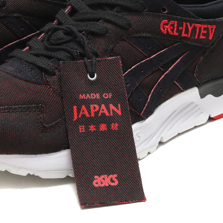 Asics Japanese Denim Black Red Hn7l1 9090 Sneakernews Com