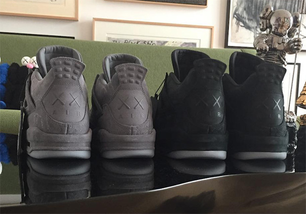 KAWS Reveals Black Colorway Of Air Jordan 4 Collaboration