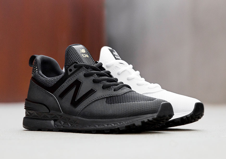 new balance 574 all black