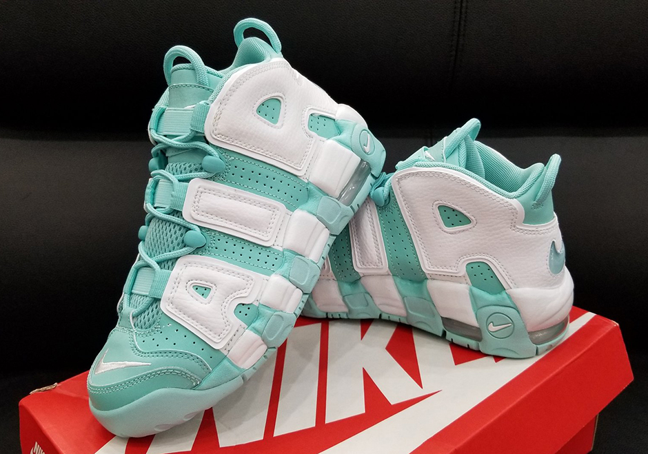Nike Air More Uptempo Island Green GS Sizes 415082-300 