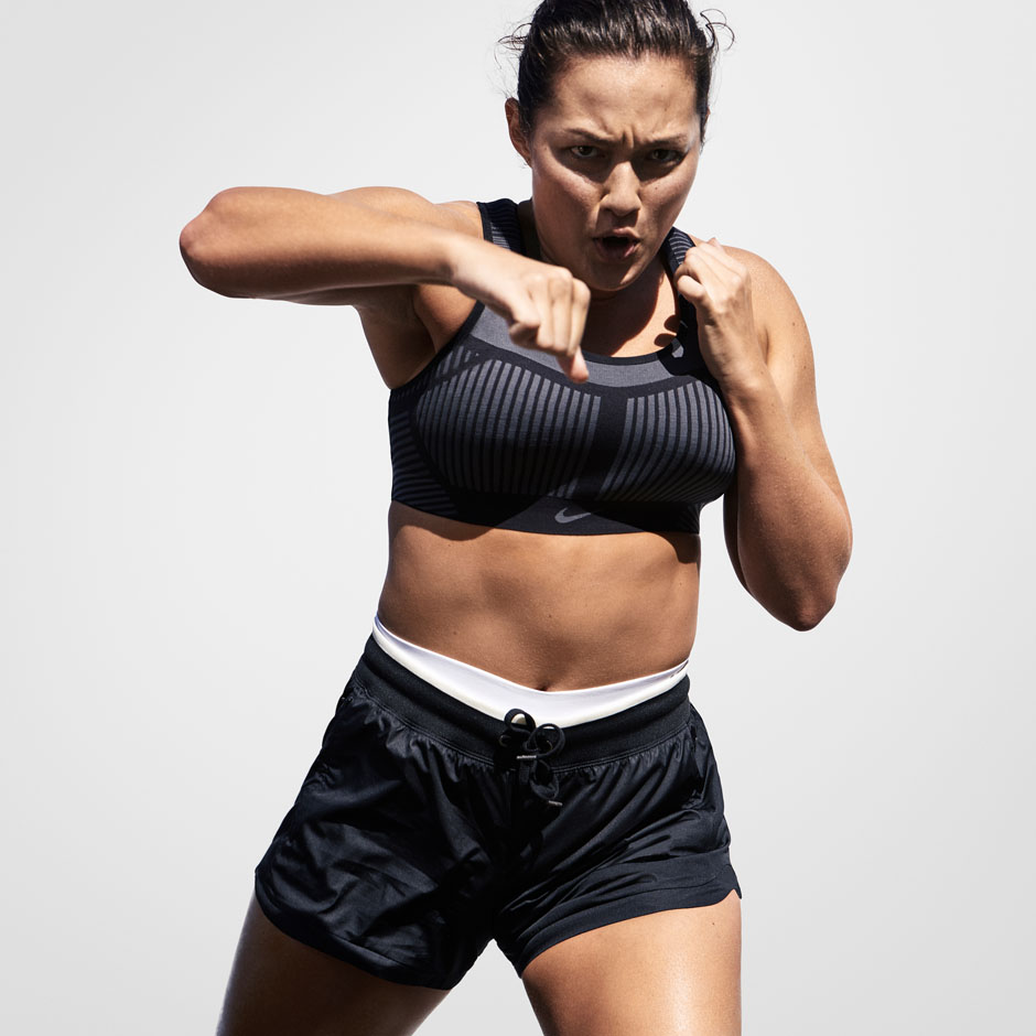 Nike FE/NOM Flyknit Sports Bra Black Size XL - $46 (64% Off Retail