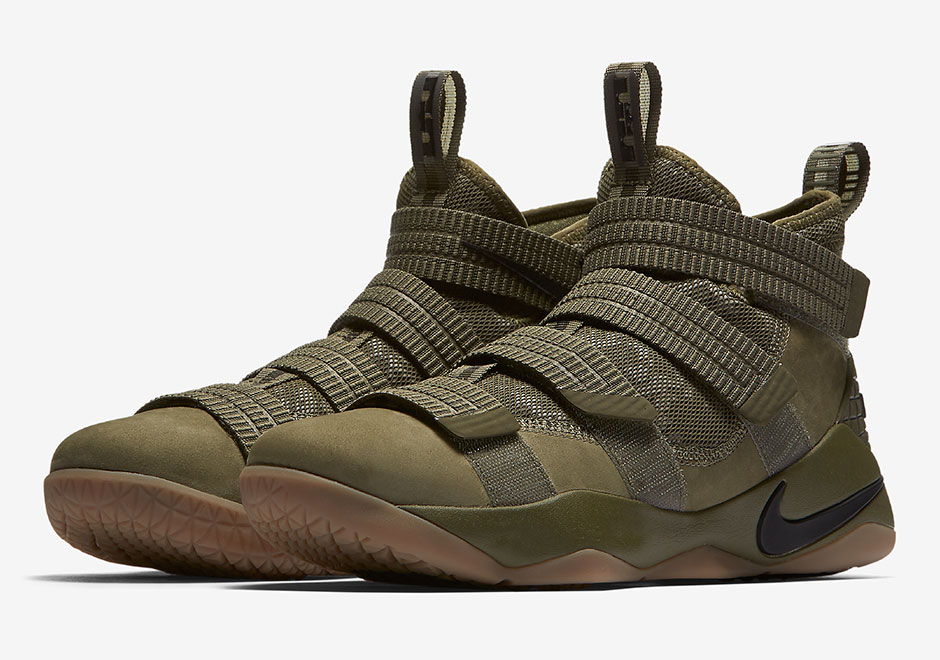 Nike LeBron Soldier 11 Olive Camo 