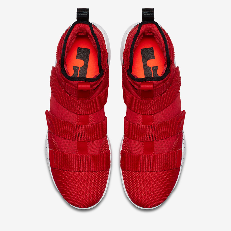 nike lebron soldier 11 university red black white total crimson 3