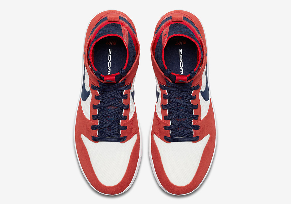 Nike sb dunk high best sale elite red navy white