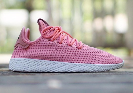 Pharrell’s adidas Tennis Hu Releases In “Raw Pink”