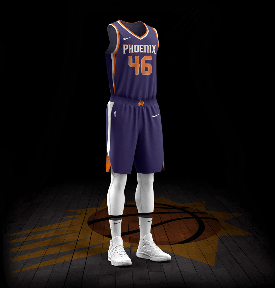 Suns Purple Nike Uniforms