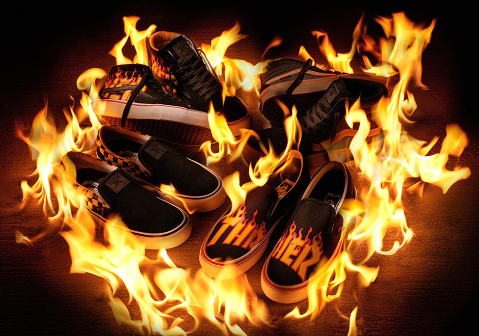 Thrasher and Vans Unveil New Collection Featuring The Magazine's Trendy Flames Logo